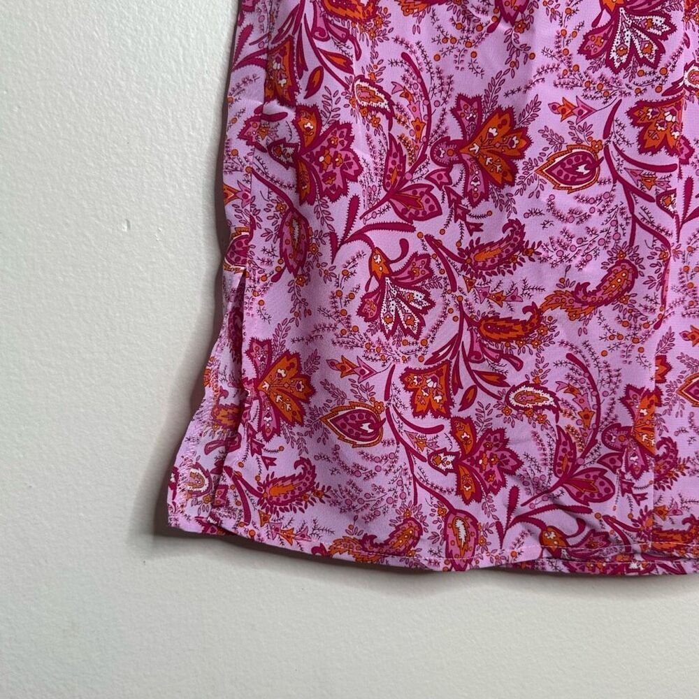 Y2K‎ No Boundaries Pink Paisley Sleeveless Shift Dress size Medium 7/9 - Picture 6 of 7